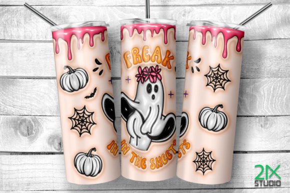 20oz Skinny Tumbler Inflated Halloween