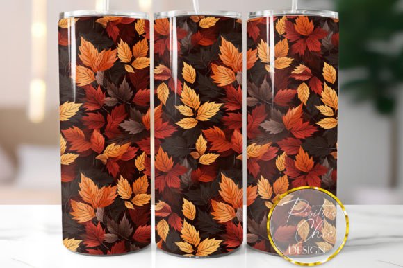 Autumn Tumbler Wrap 20 Oz Skinny Design