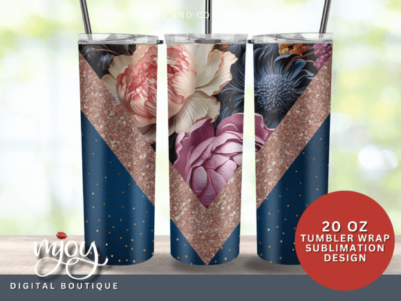 Blue and Purple Glam Tumbler Wrap 20oz