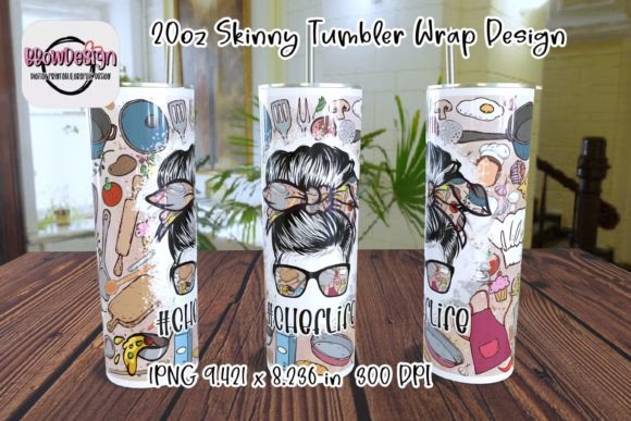 Chef Life 20oz Skinny Tumbler