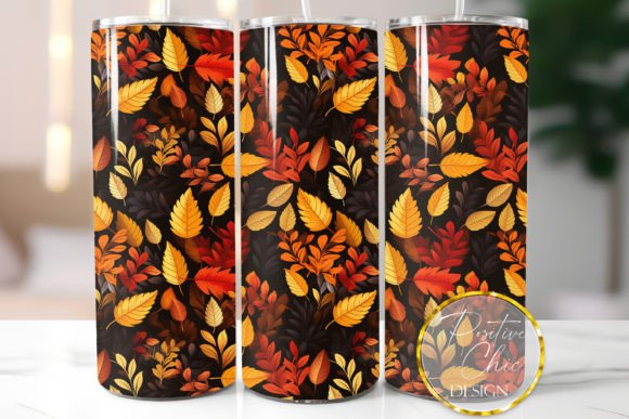 Fall Tumbler Wrap PNG Sublimation Design