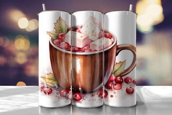 Hot Chocolate Marshmallow Tumbler Wrap