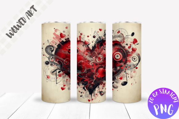 Music X Heart Tumbler Wrap