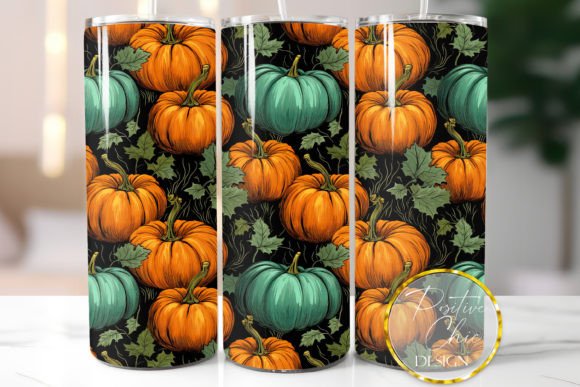 Pumpkins Fall Tumbler Wrap Sublimation