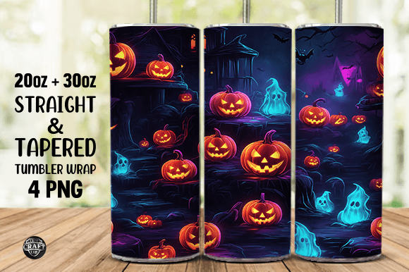Spooky Season Halloween Tumbler Wrap PNG